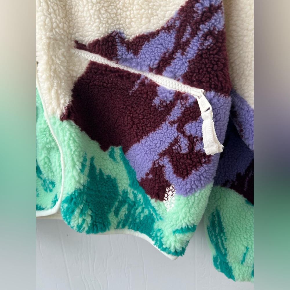 NWOT ⭐️ Free People FP Movement Hit The Slopes Printed Fleece Jacket (XS) - Picture 8 of 16